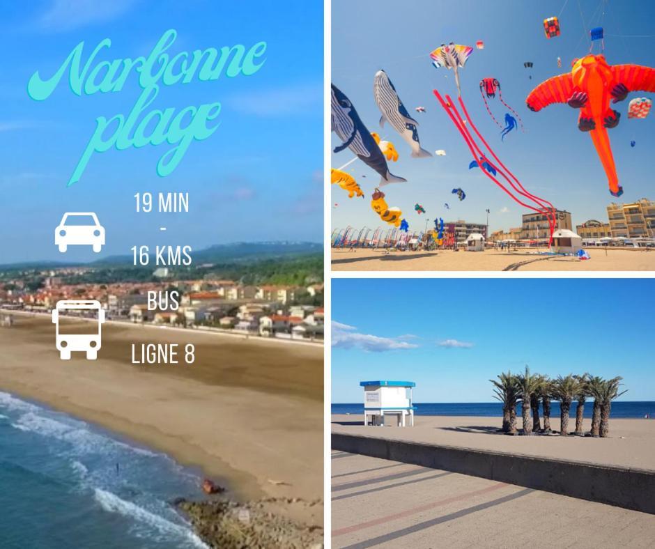 Le Spacieux Anatole, T3 Bis, Centre Ville Narbonne Bagian luar foto